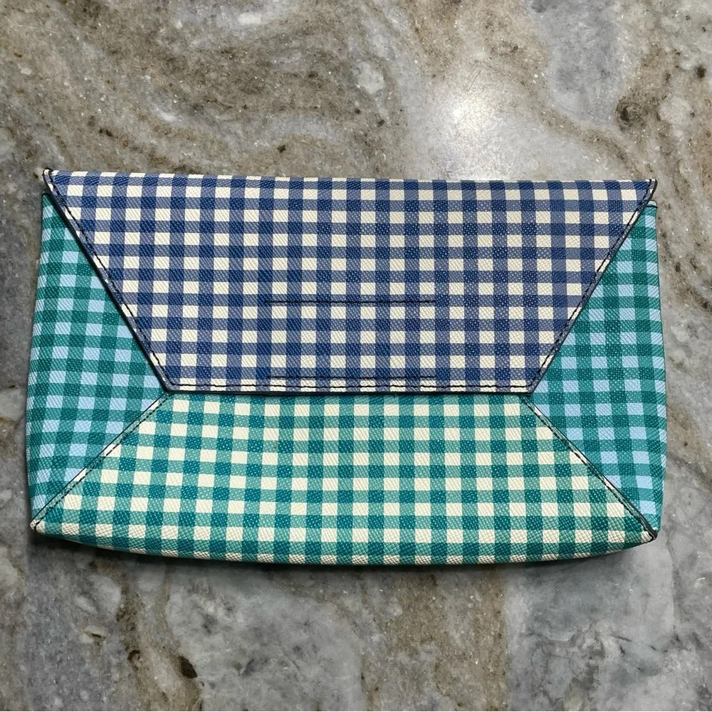 NWOT J.Crew Envelope Clutch in Patchwork Gingham
